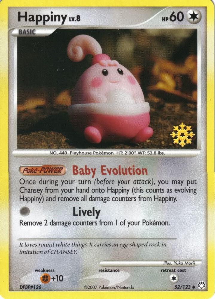 Mysterious Treasures Happiny [Snowflake-Stamp] Pokémon card